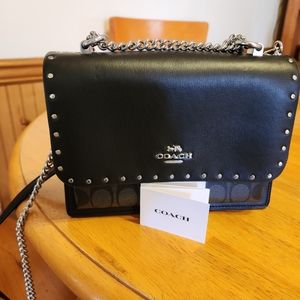 Klare Crossbody in Signature Canvas with Rivets